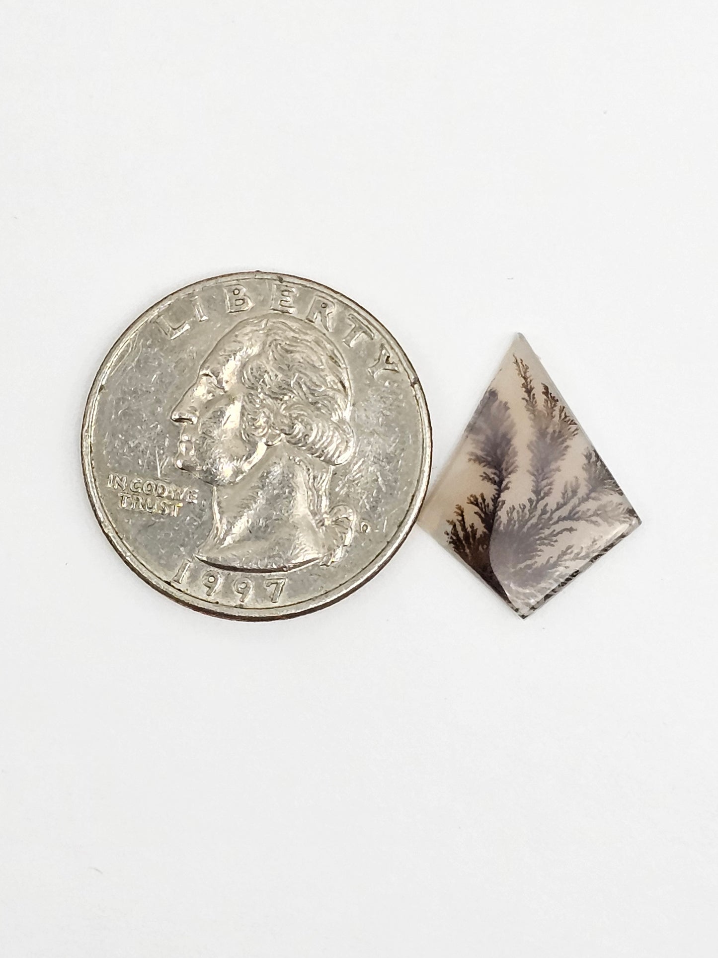 Scenic Dendritic Agate Cabochon – Natural Landscape Stone