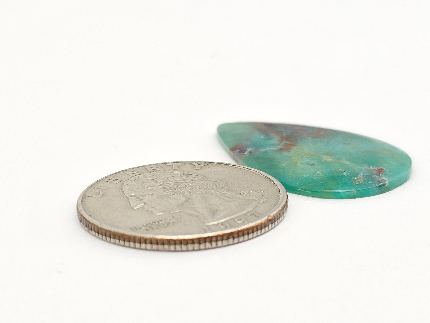 Mexican Chrysocolla Oval Cabochon – Blue Green Natural Stone