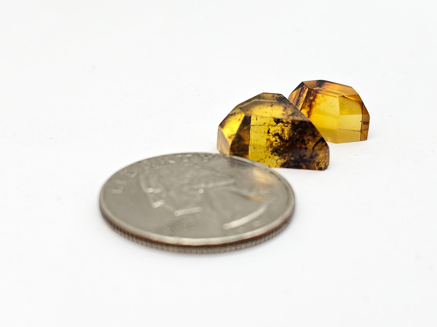 Amber Geometric Cabochon