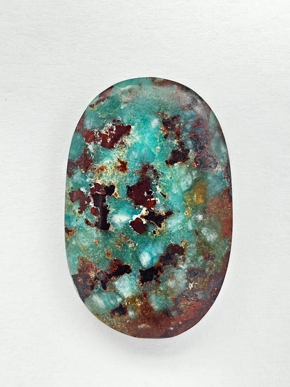 Mexican Chrysocolla Oval Cabochon – Blue Green Natural Stone