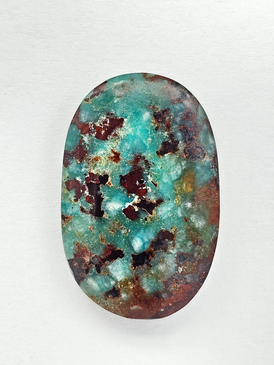Mexican Chrysocolla Oval Cabochon – Blue Green Natural Stone