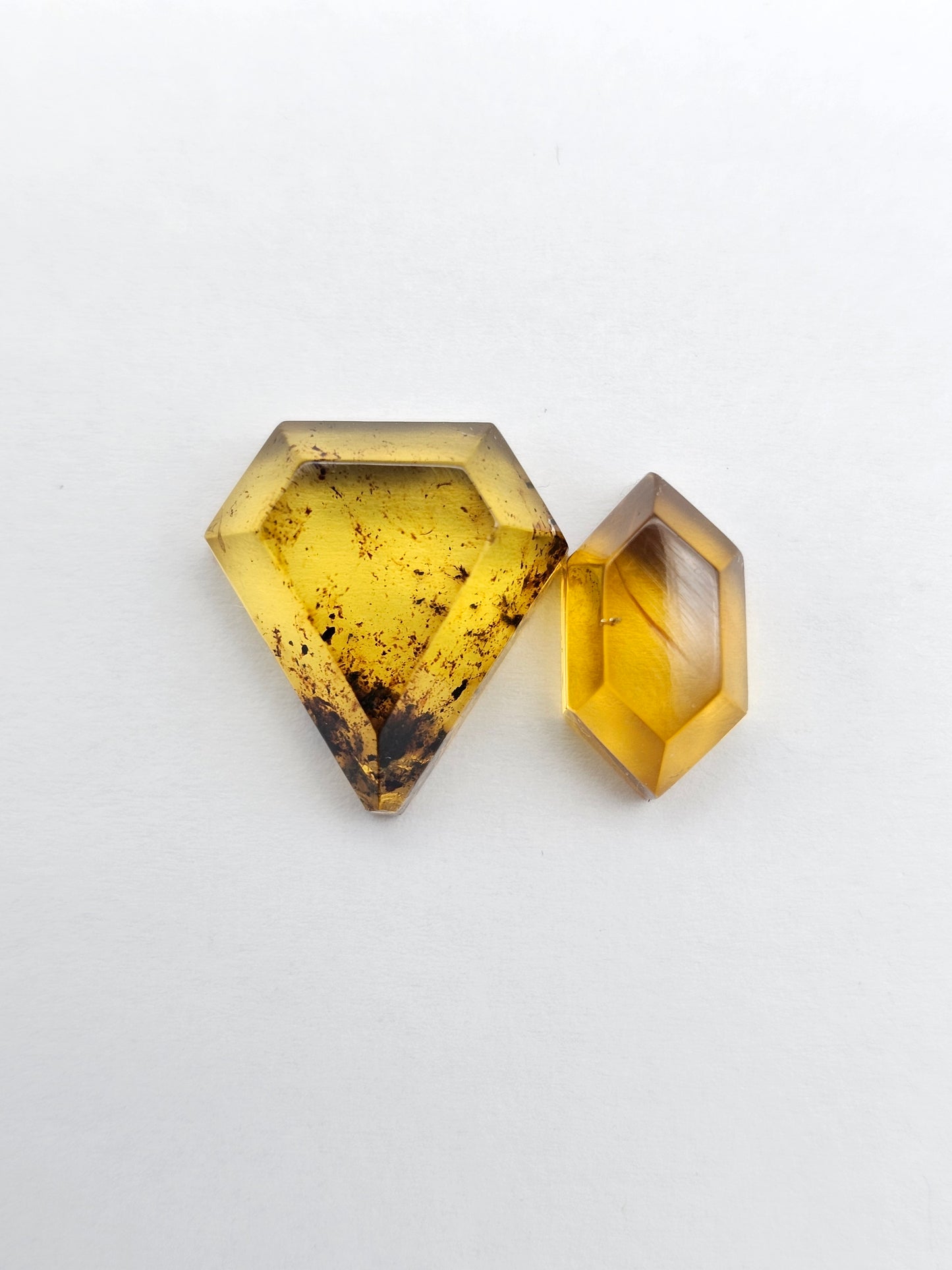 Amber Geometric Cabochon