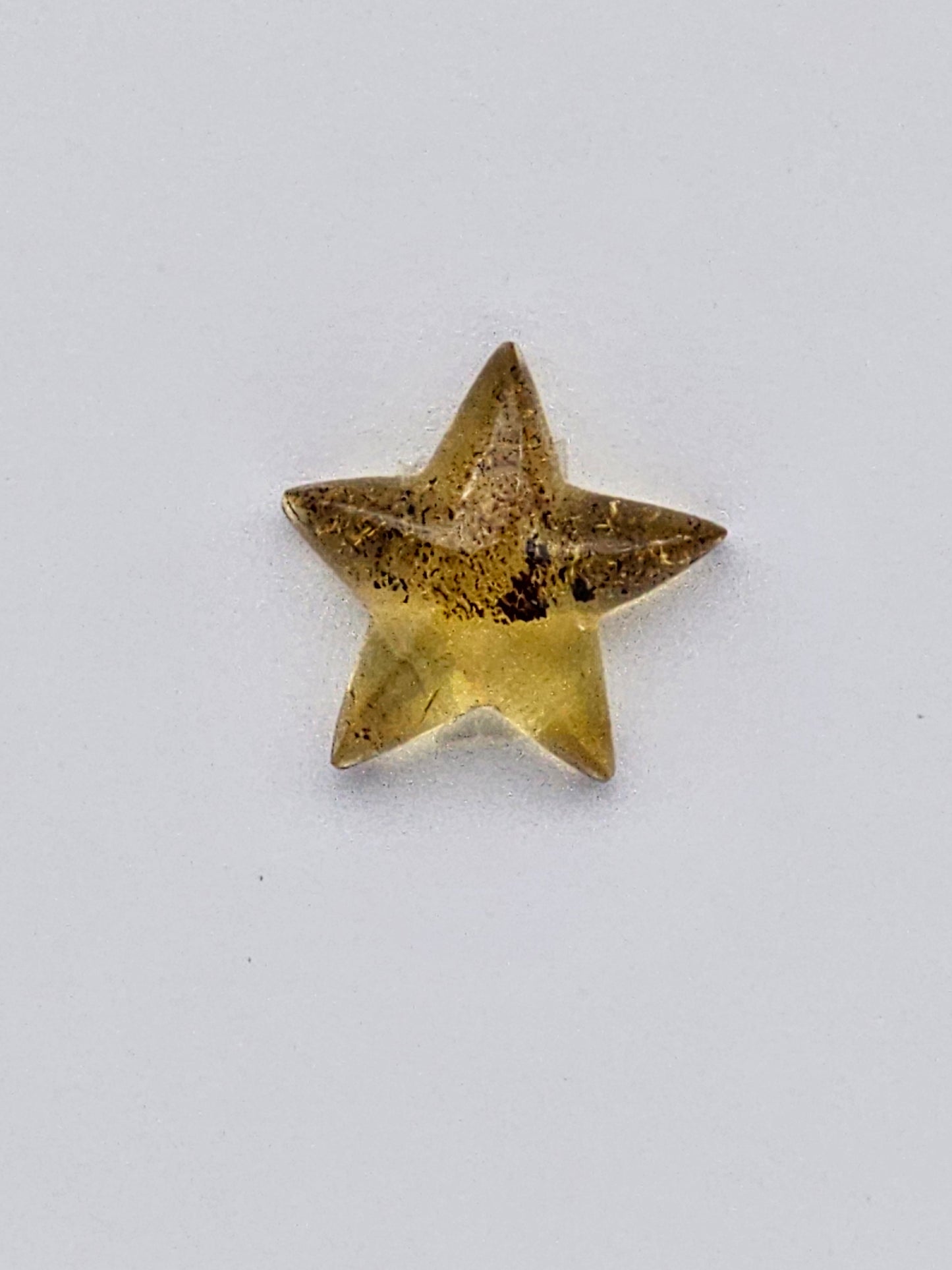 Amber authentic star cabochon large