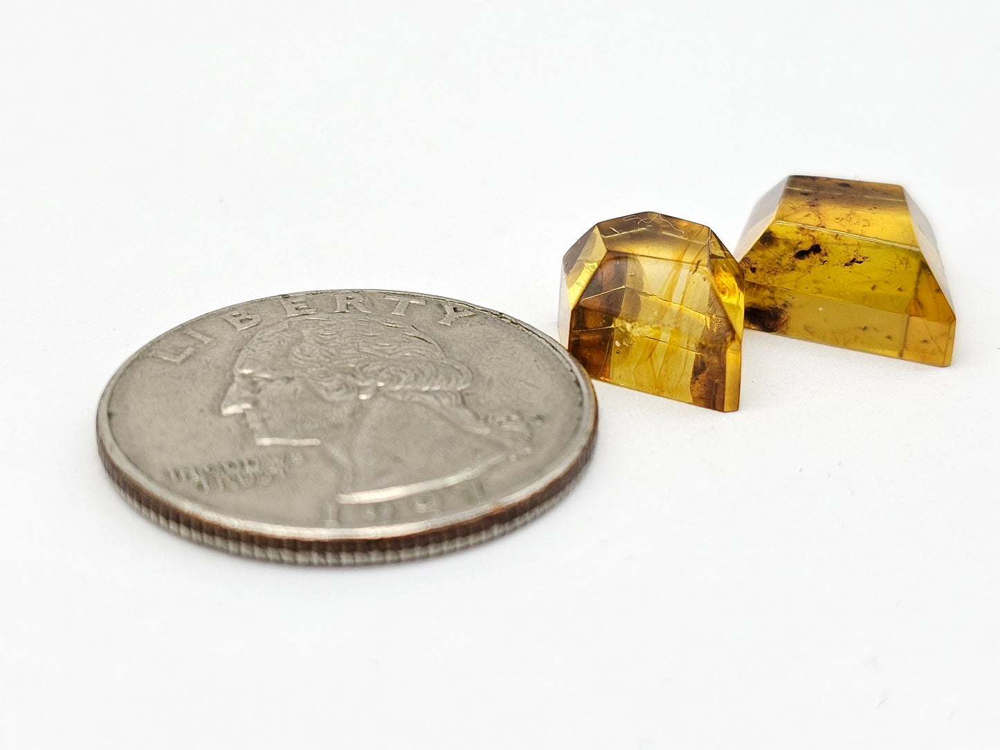 Amber Geometric Cabochon