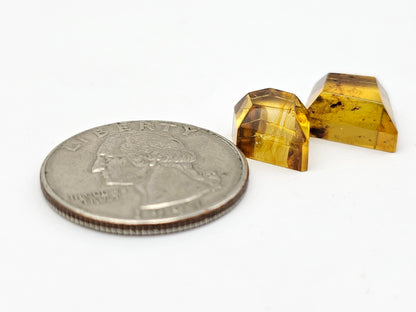 Amber Geometric Cabochon