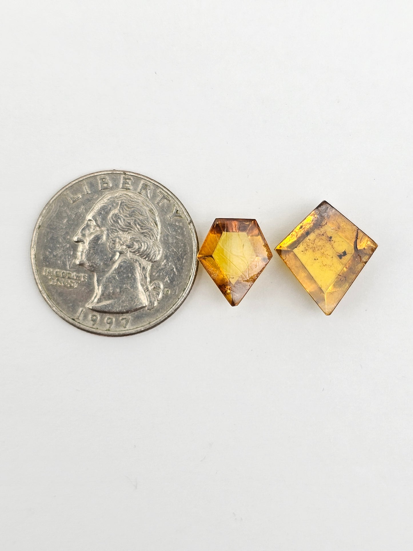 Amber Geometric Cabochon