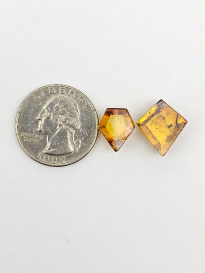 Amber Geometric Cabochon