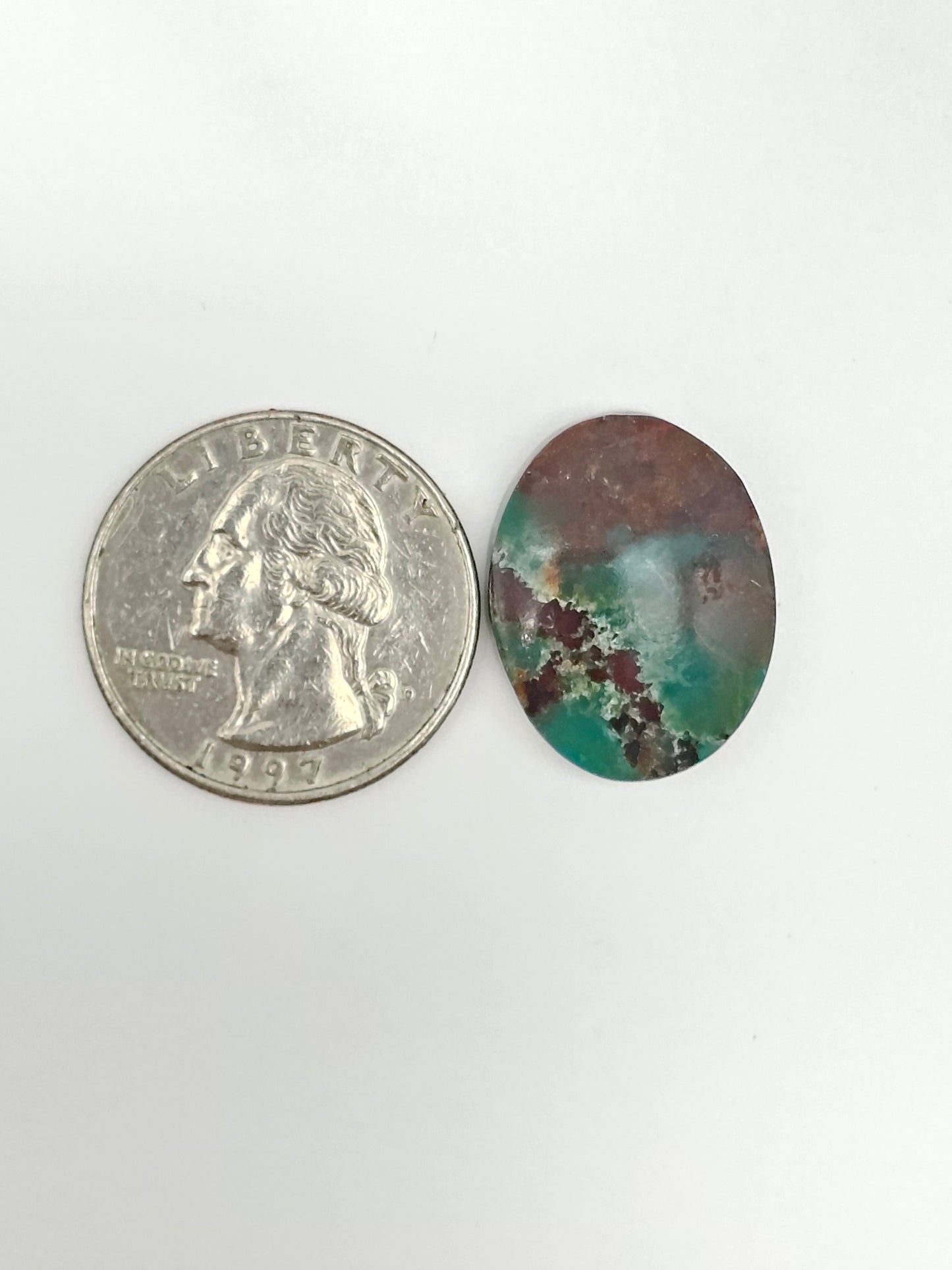 Mexican Chrysocolla Oval Cabochon – Blue Green Natural Stone