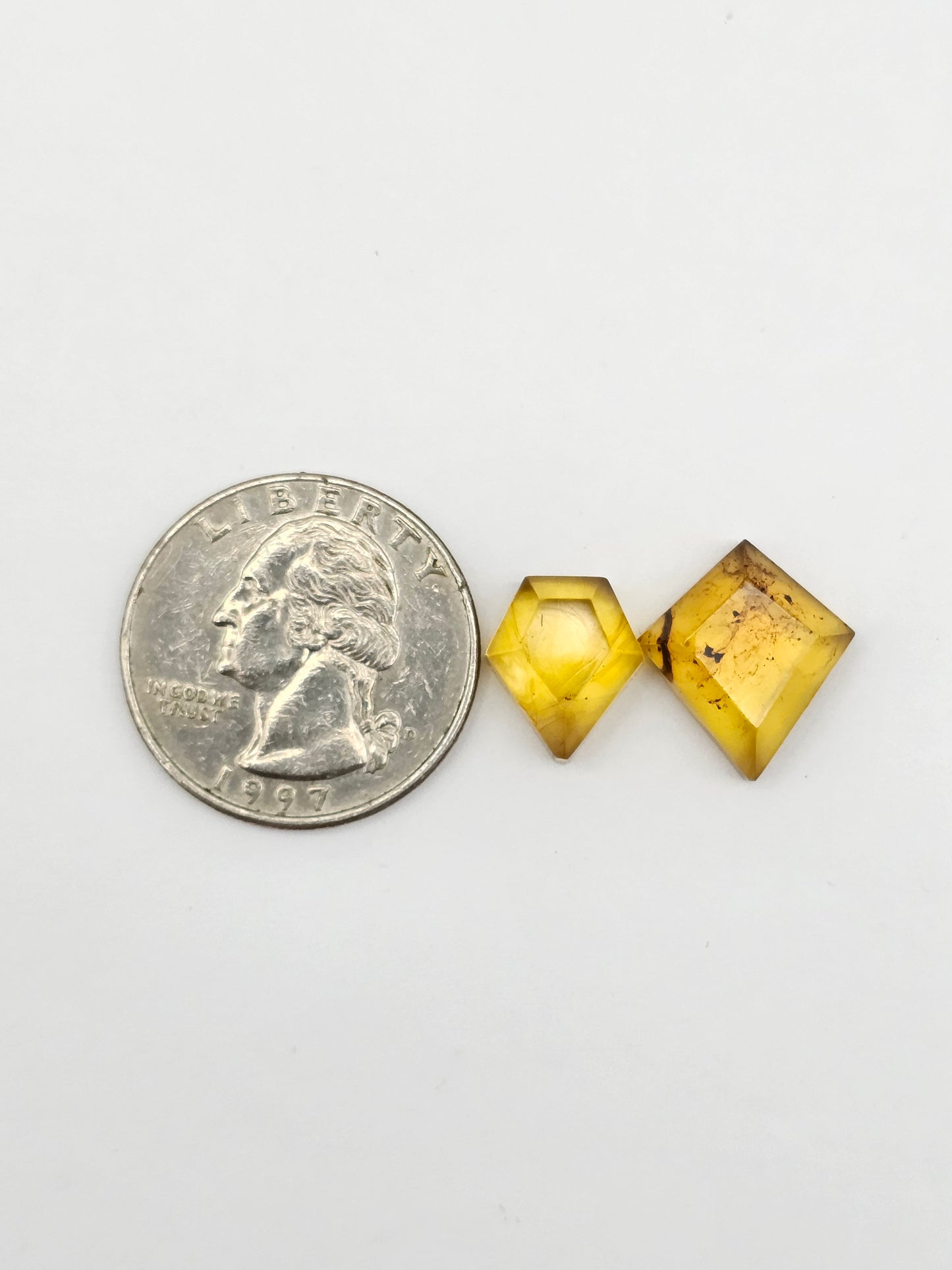 Amber Geometric Cabochon