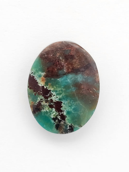 Mexican Chrysocolla Oval Cabochon – Blue Green Natural Stone
