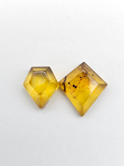 Amber Geometric Cabochon