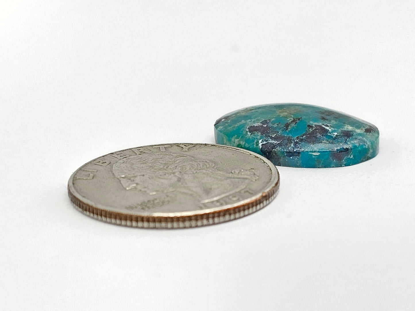 Mexican Chrysocolla Oval Cabochon – Blue Green Natural Stone