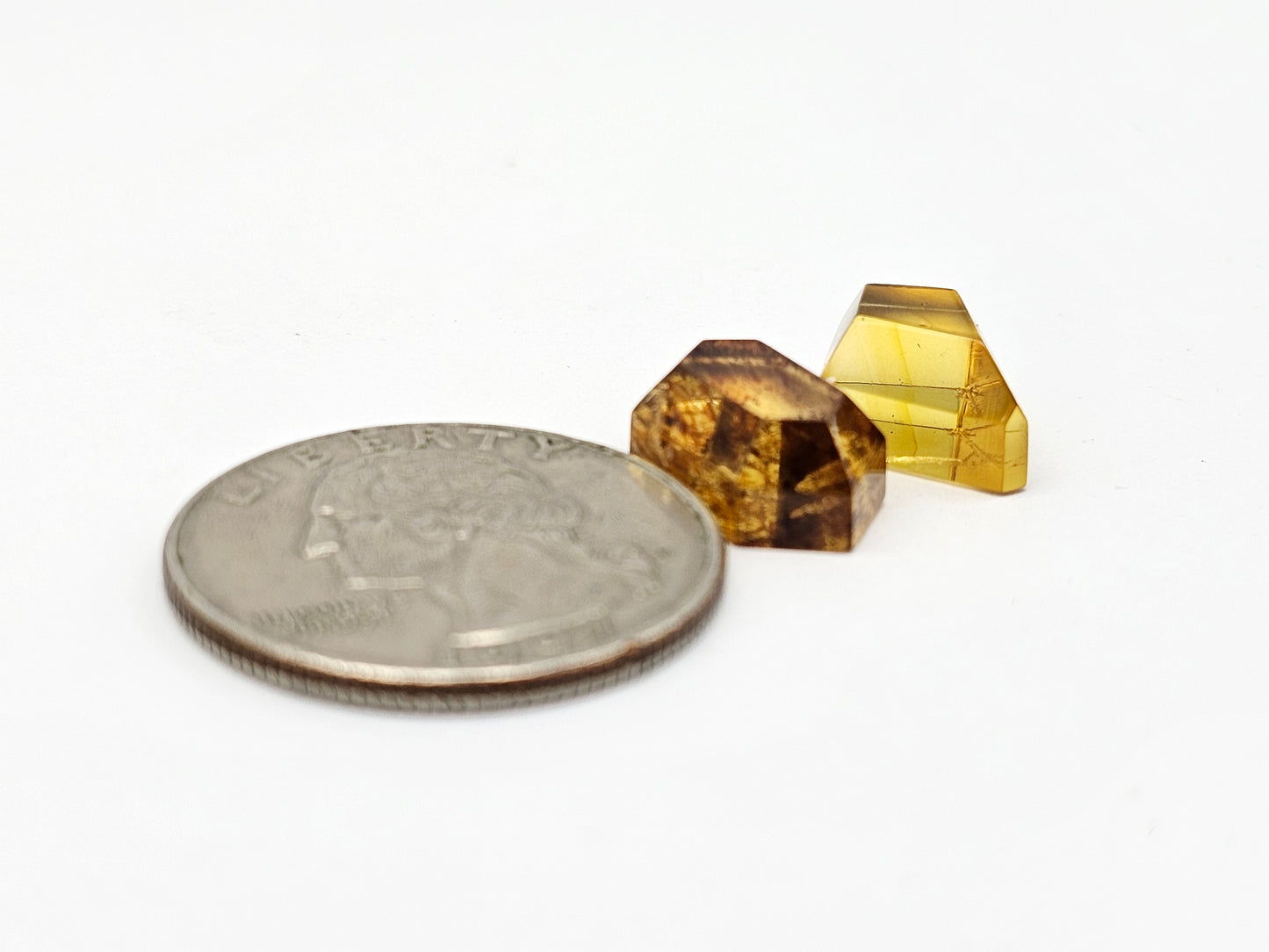Amber Geometric Cabochon