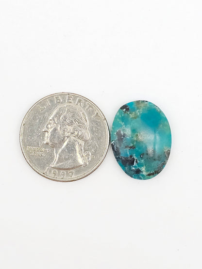 Mexican Chrysocolla Oval Cabochon – Blue Green Natural Stone
