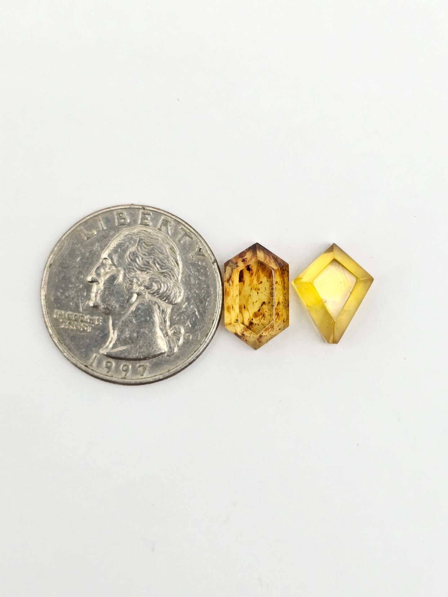 Amber Geometric Cabochon