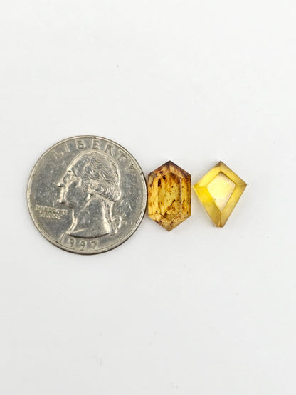 Amber Geometric Cabochon