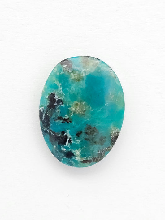 Mexican Chrysocolla Oval Cabochon – Blue Green Natural Stone