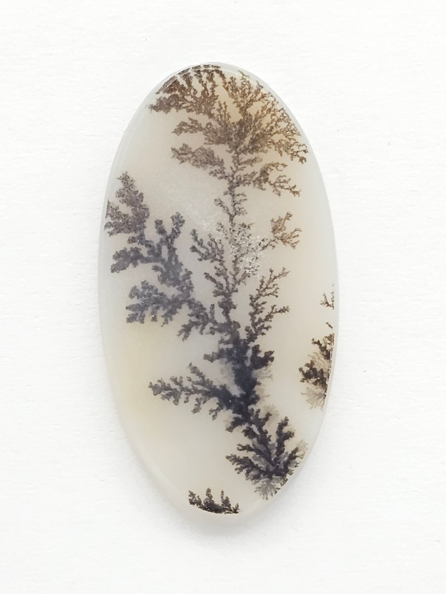 Scenic Dendritic Agate Cabochon – Natural Landscape Stone