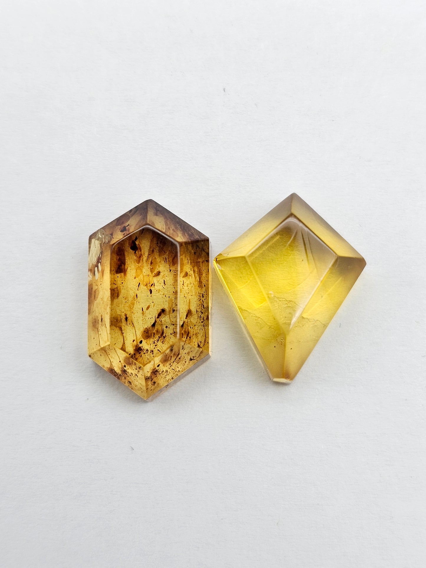 Amber Geometric Cabochon