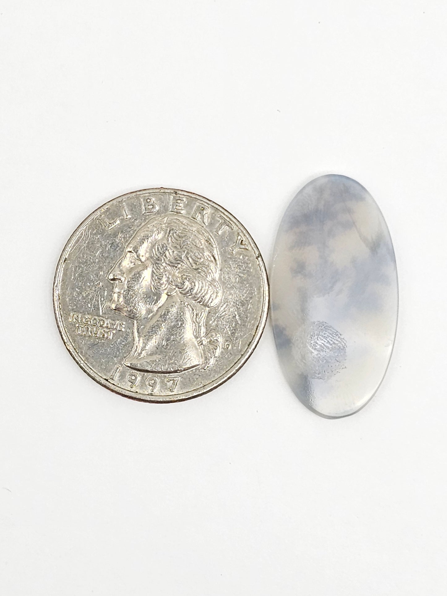 Scenic Dendritic Agate Cabochon – Natural Landscape Stone