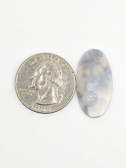 Scenic Dendritic Agate Cabochon – Natural Landscape Stone