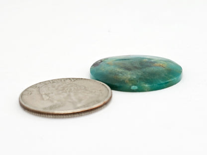 Mexican Chrysocolla Oval Cabochon – Blue Green Natural Stone