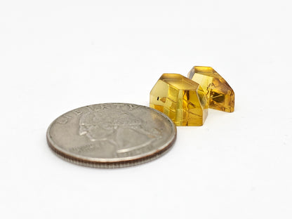Amber Geometric Cabochon
