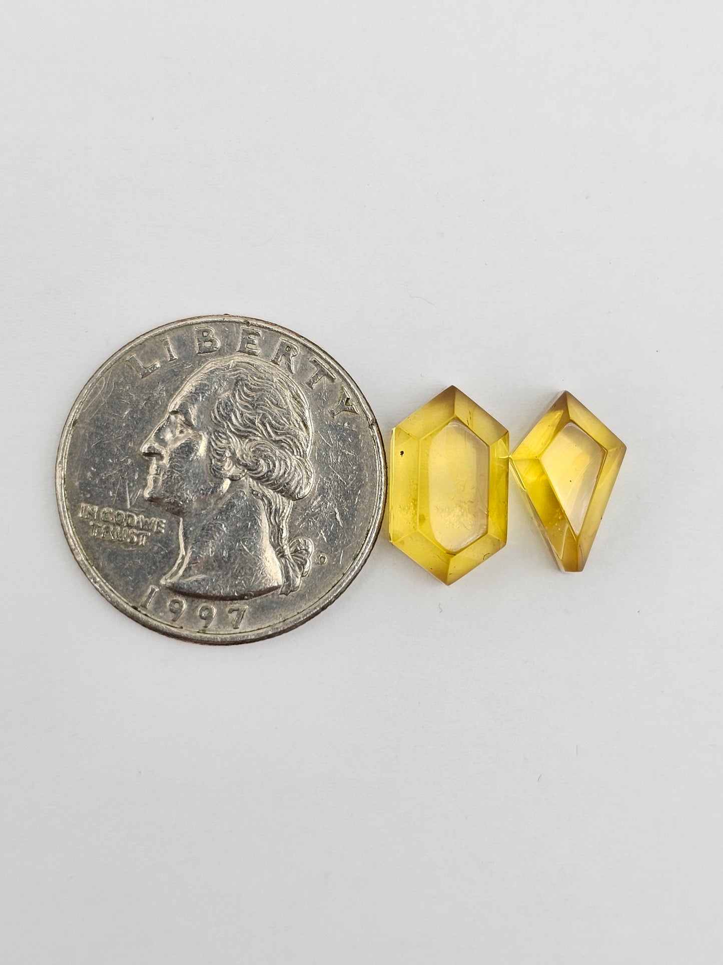 Amber Geometric Cabochon