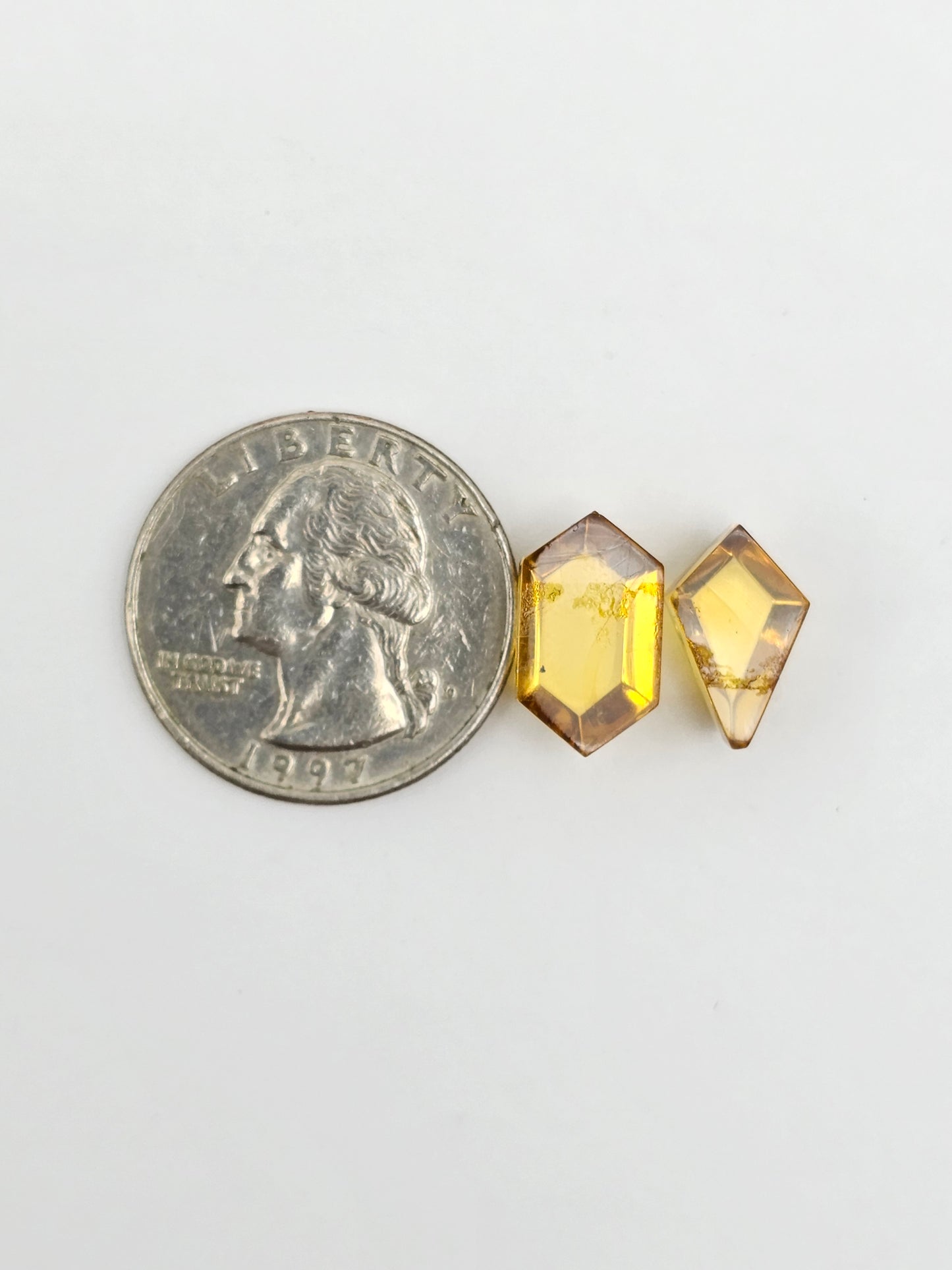 Amber Geometric Cabochon