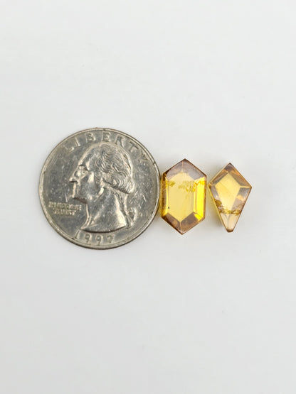Amber Geometric Cabochon