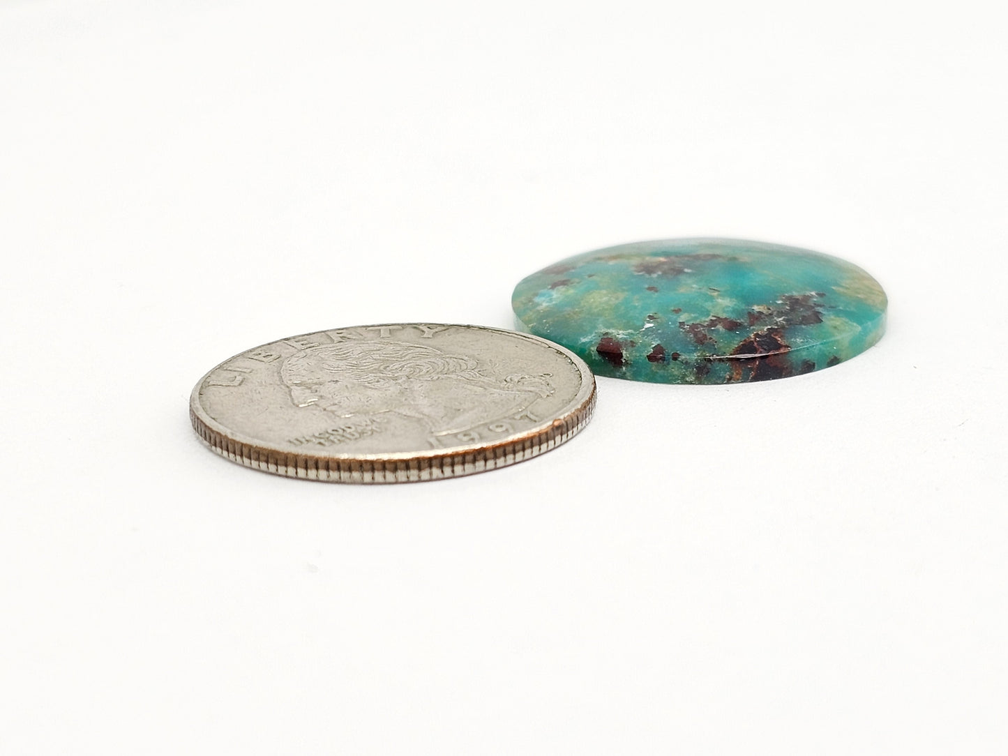 Mexican Chrysocolla Oval Cabochon – Blue Green Natural Stone