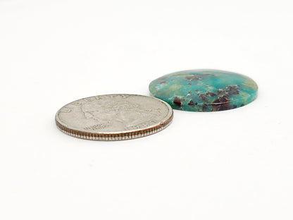 Mexican Chrysocolla Oval Cabochon – Blue Green Natural Stone