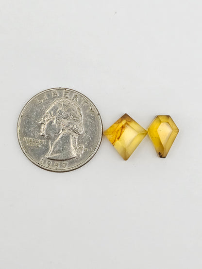 Amber Geometric Cabochon