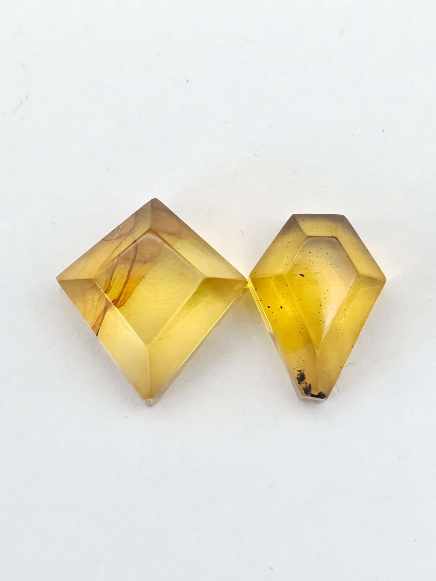 Amber Geometric Cabochon