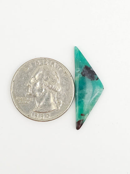 Mexican Chrysocolla Oval Cabochon – Blue Green Natural Stone