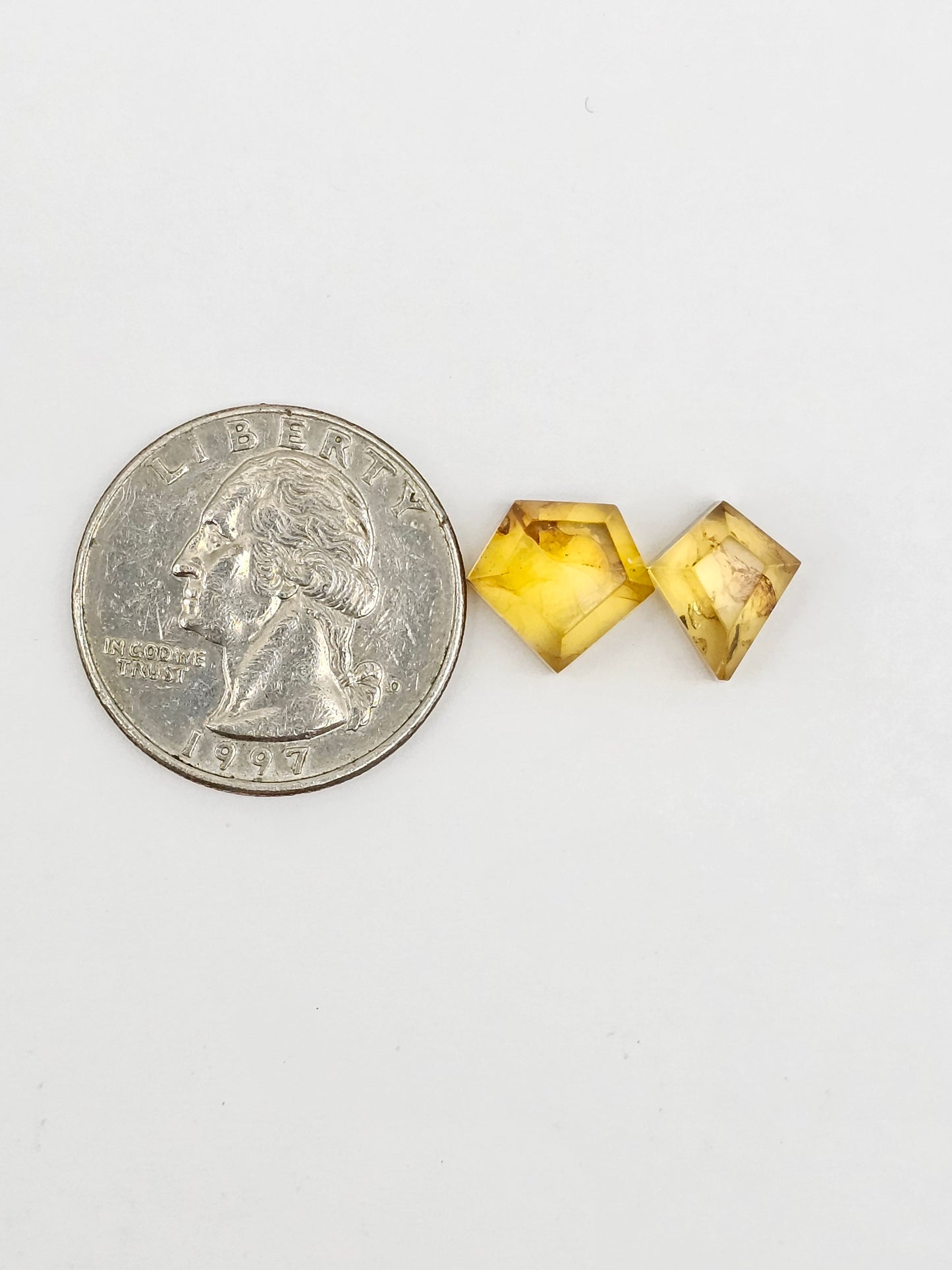 Amber Geometric Cabochon