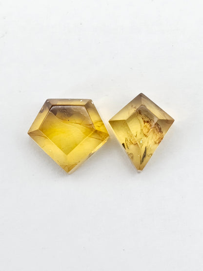 Amber Geometric Cabochon