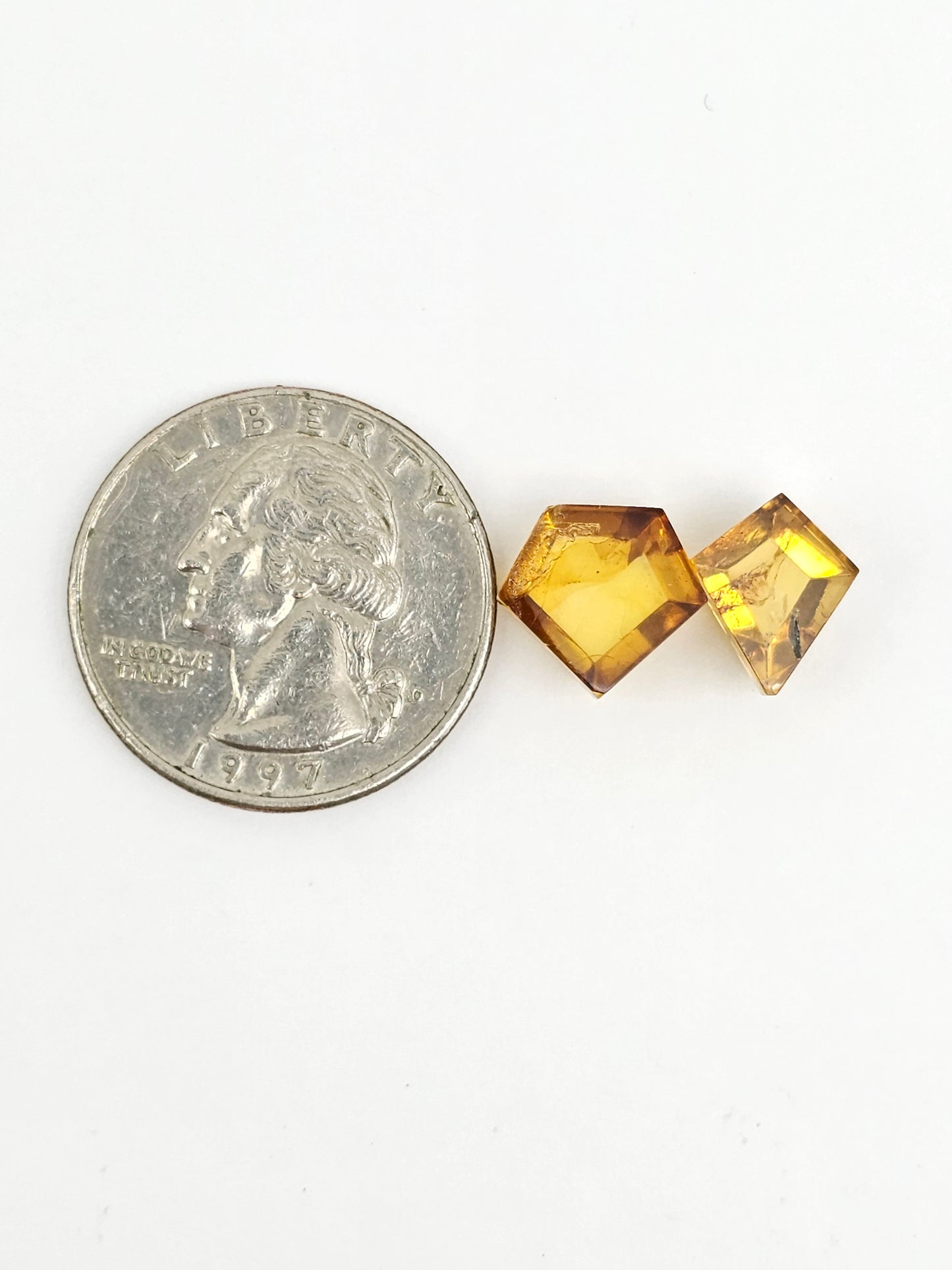 Amber Geometric Cabochon