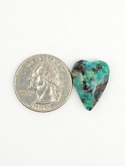 Mexican Chrysocolla Oval Cabochon – Blue Green Natural Stone