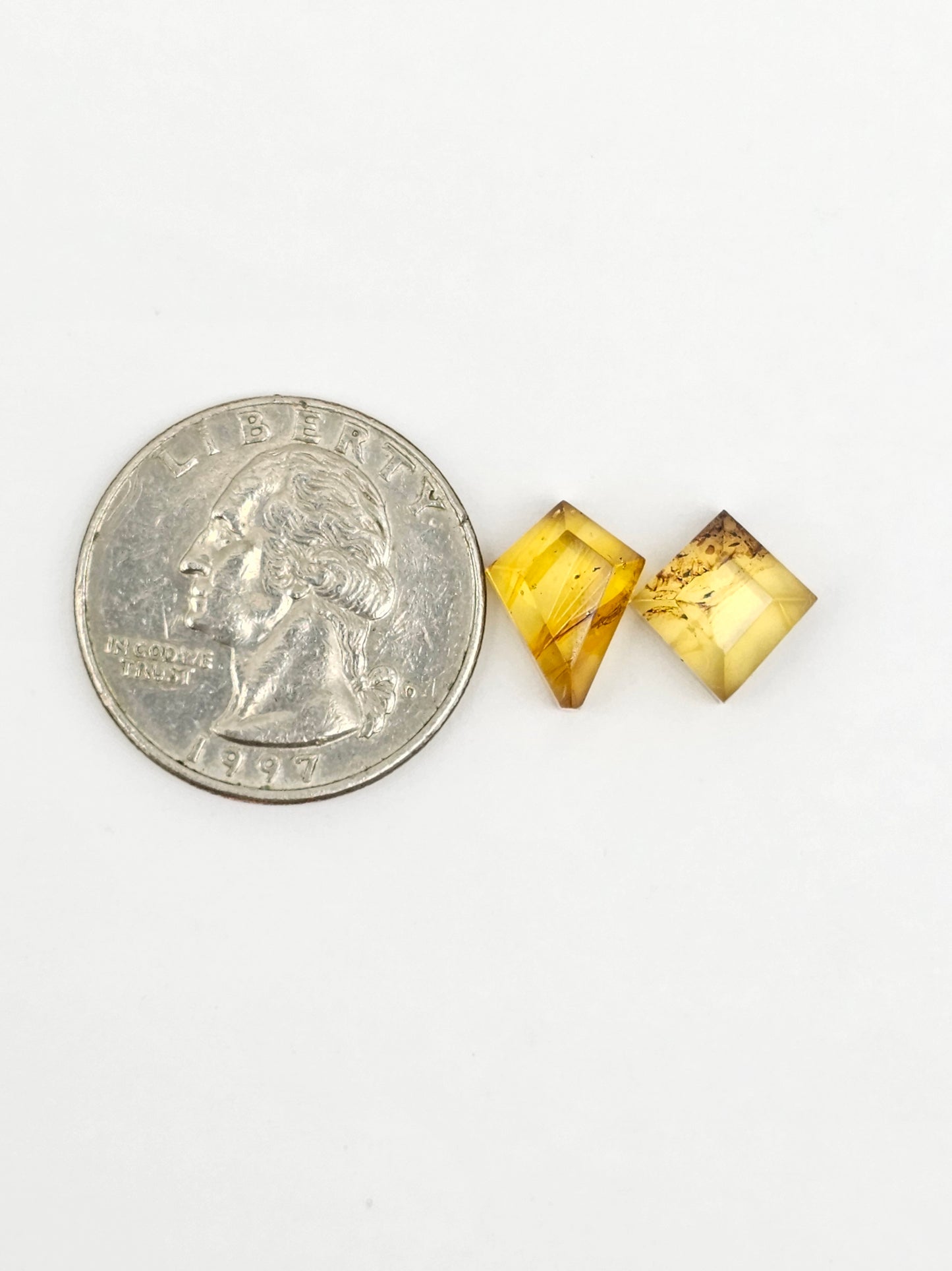 Amber Geometric Cabochon