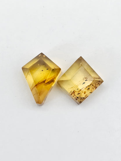 Amber Geometric Cabochon