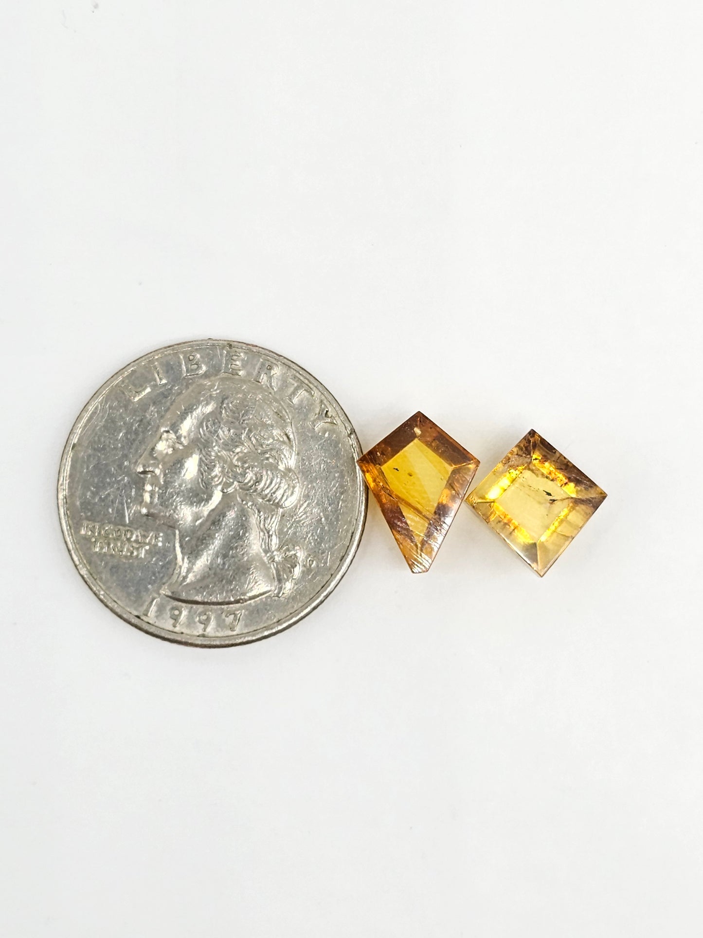 Amber Geometric Cabochon