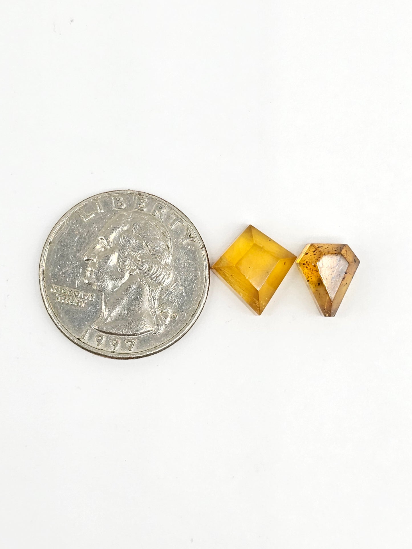 Amber Geometric Cabochon