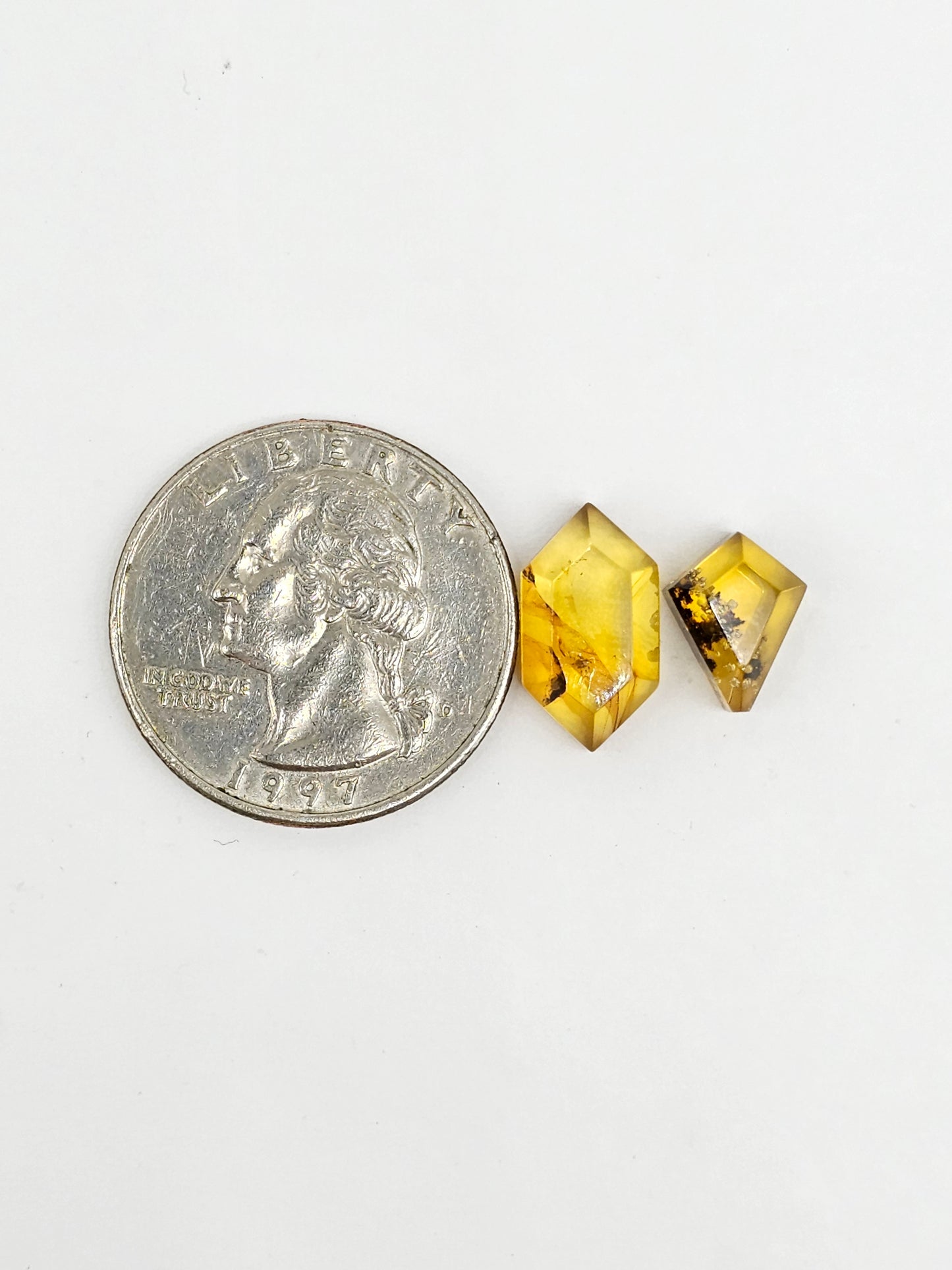 Amber Geometric Cabochon
