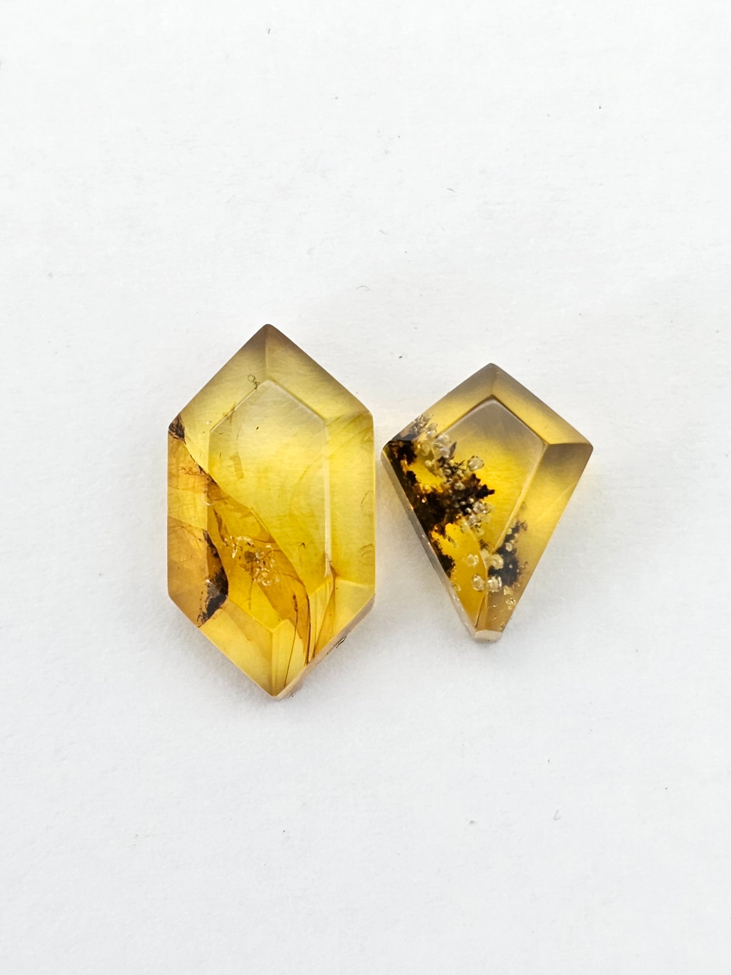 Amber Geometric Cabochon