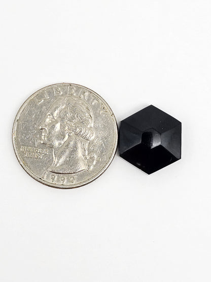 Geometric obsidian Cabochon | Natural Mexican Obsidian for Silversmiths