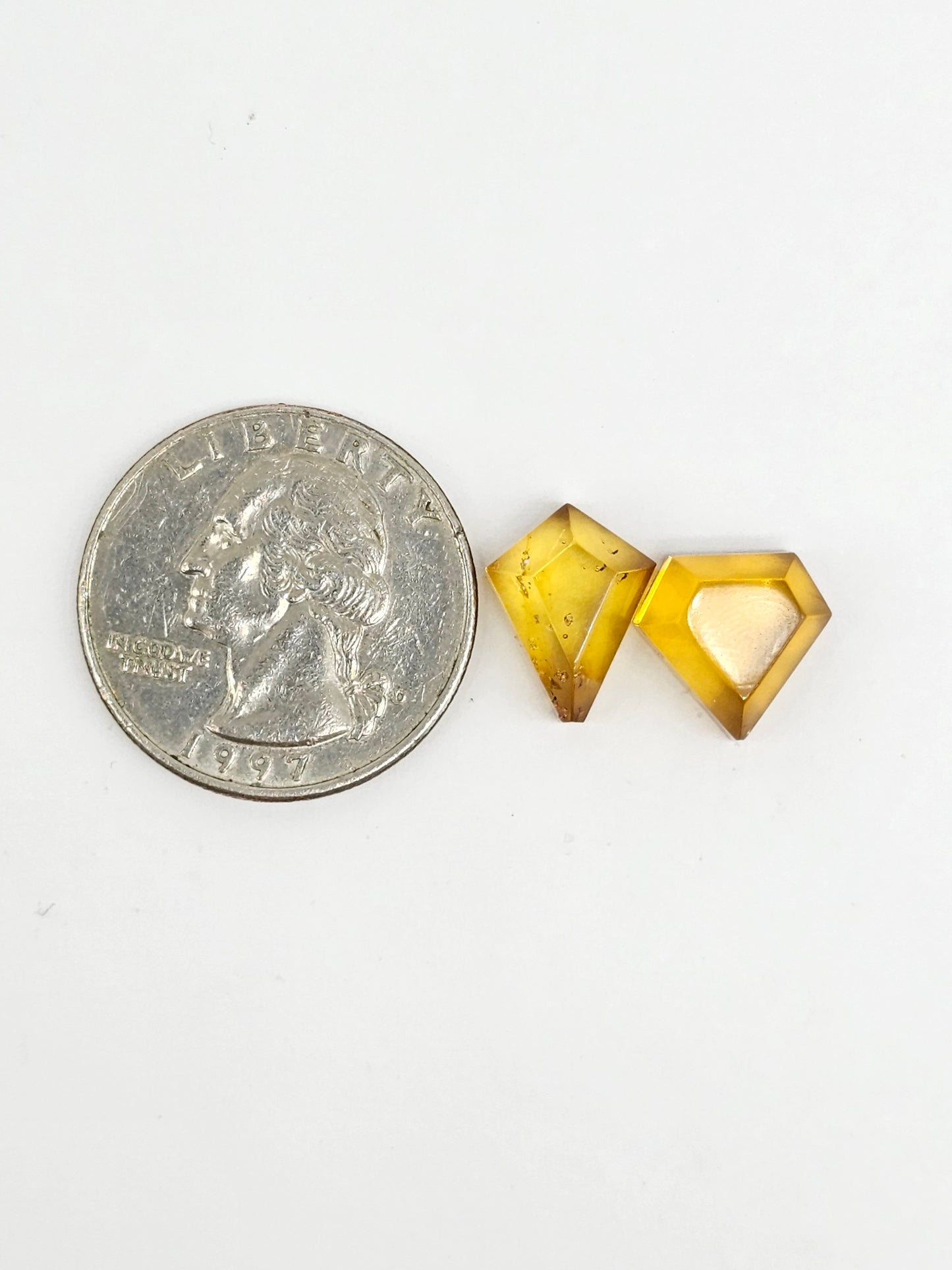 Amber Geometric Cabochon