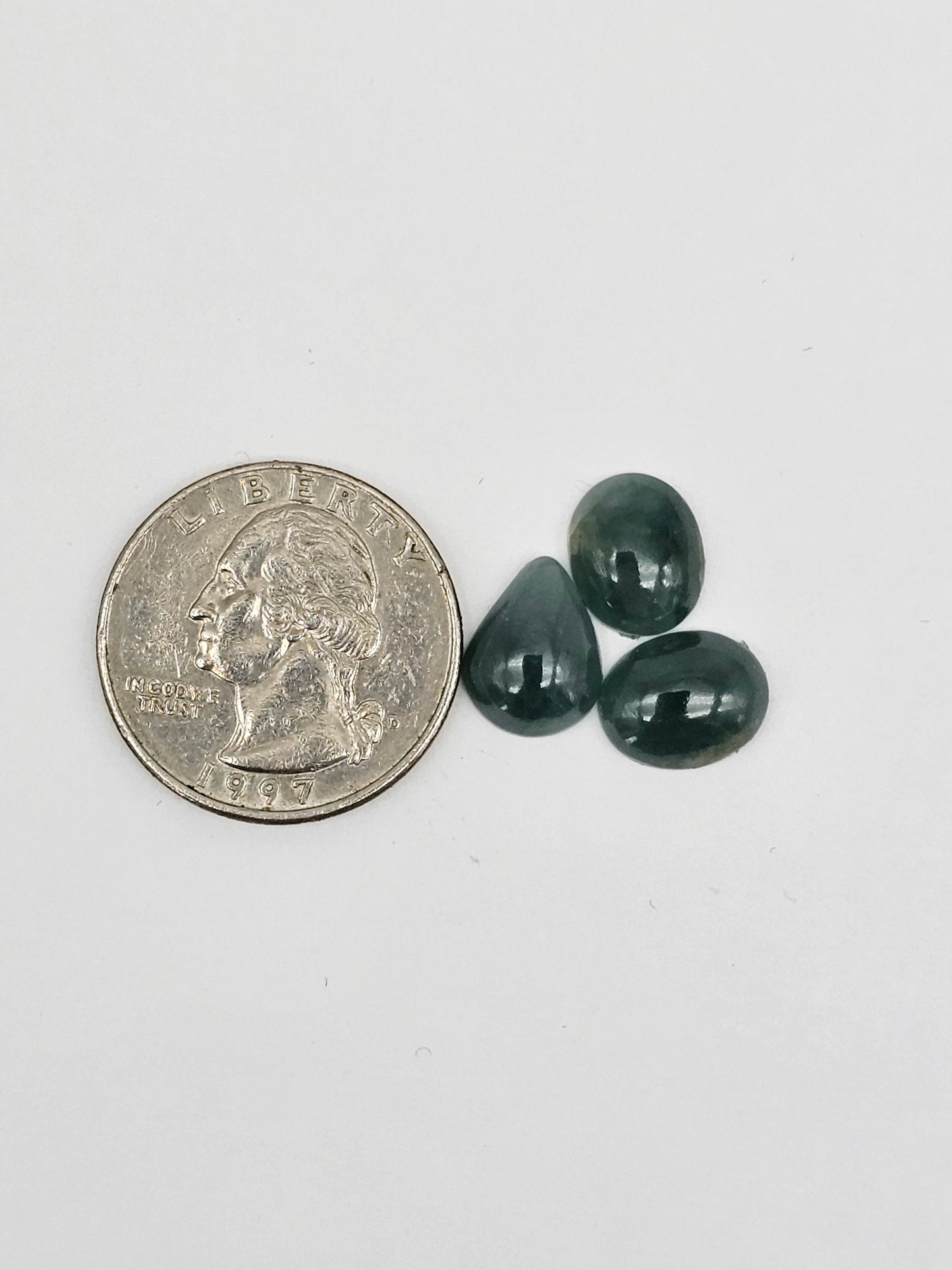 Natural Guatemalan Jade Cabochon Lot