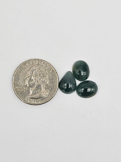 Natural Guatemalan Jade Cabochon Lot