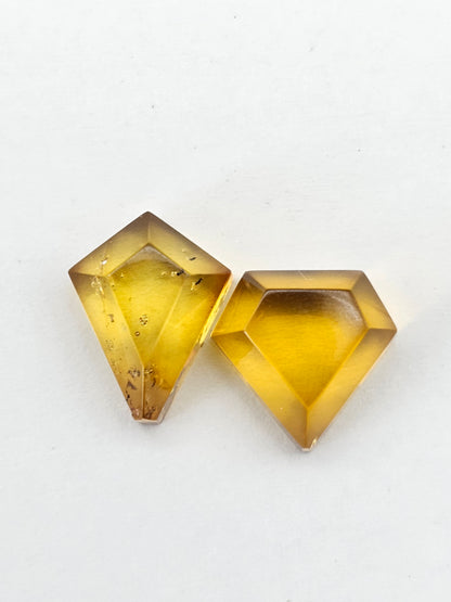Amber Geometric Cabochon